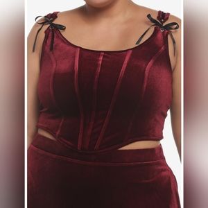 Size 3 velvet corset